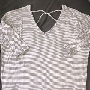 Striped boxy tee